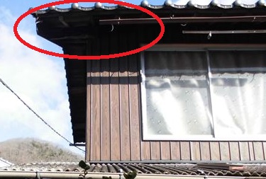 岡山県赤磐市で屋根工事　板金工事　雨どい取り換え